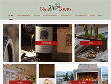 Tablet Screenshot of napawinetours.com